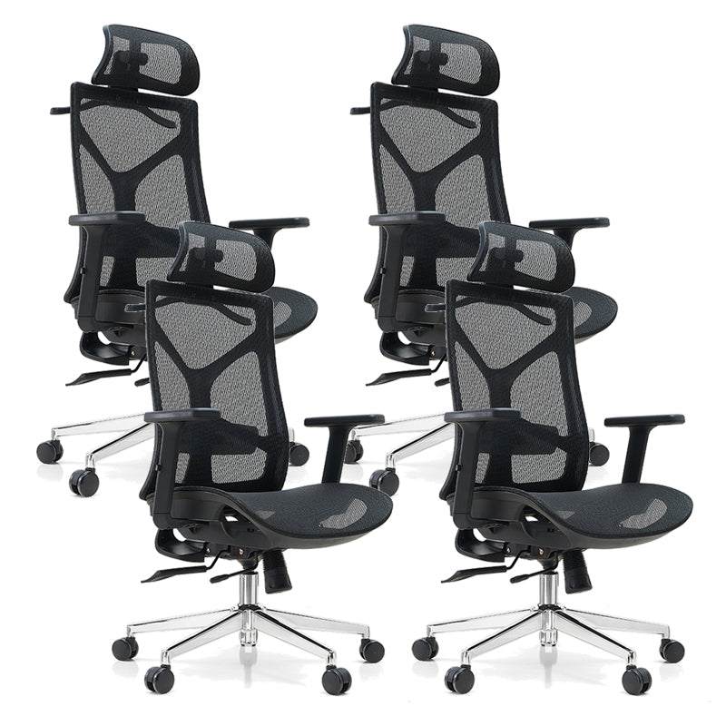 29-inch brede moderne bureaustoel, zwart gestoffeerde bureaustoel