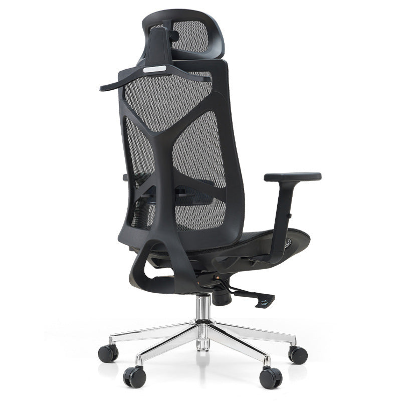 29-inch brede moderne bureaustoel, zwart gestoffeerde bureaustoel