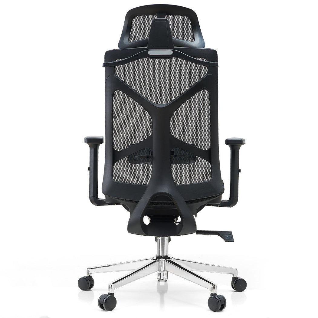 29-inch brede moderne bureaustoel, zwart gestoffeerde bureaustoel