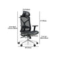 29-inch brede moderne bureaustoel, zwart gestoffeerde bureaustoel