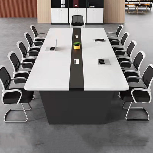 Conferencia de microfibra de oficina contemporánea sin ruedas Conferencia de microfibra