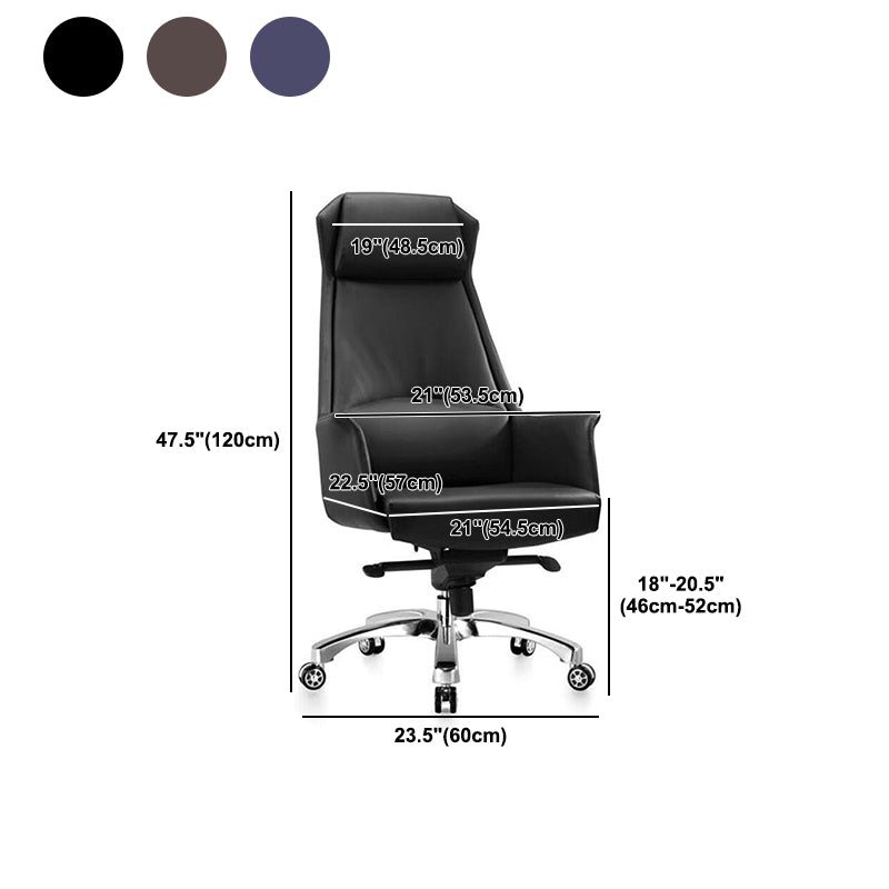 Verstellbare Sitzhöhe, Bürostuhl, moderner Drehstuhl mit Rollen, Chefsessel