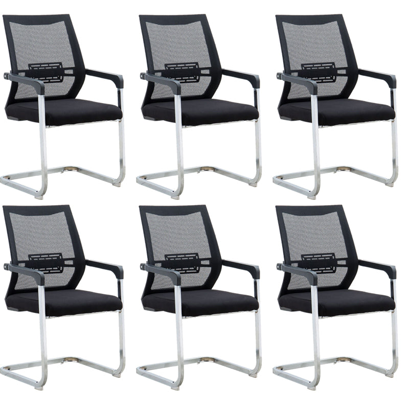 Sillón contemporáneo Silla negra tapizada AirGrid transpirable