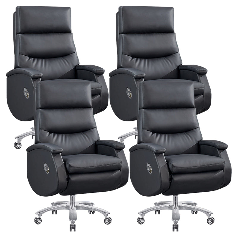 Chaise de bureau moderne chaise d'ordinateur en cuir chaise haute avec roues