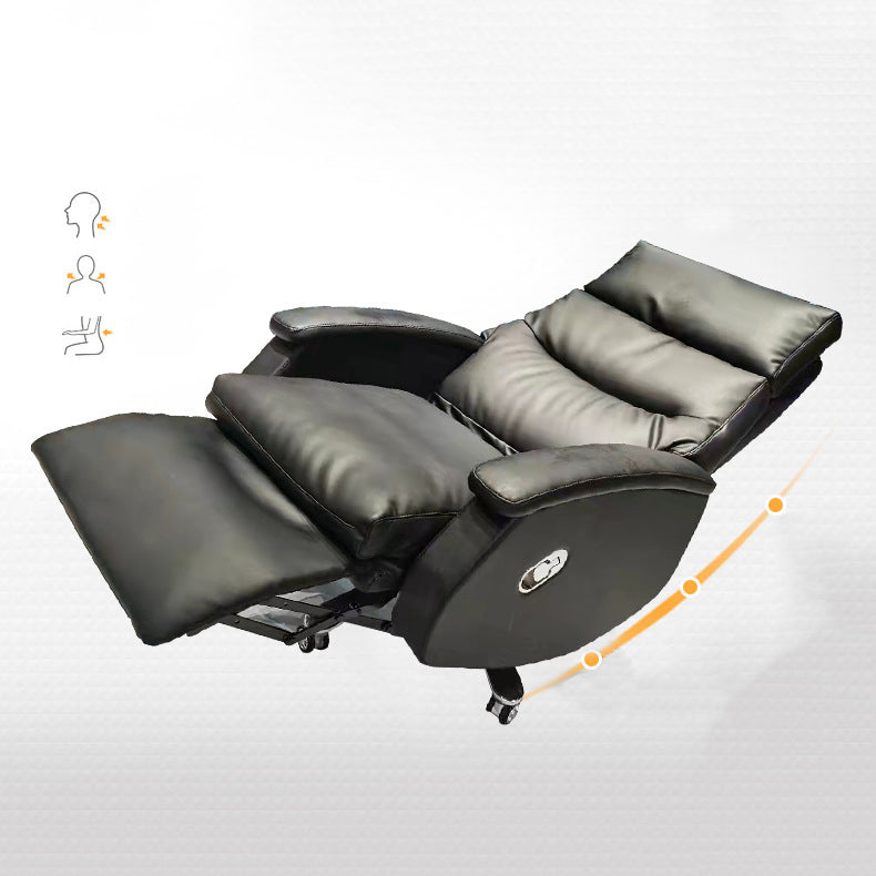 Chaise de bureau moderne chaise d'ordinateur en cuir chaise haute avec roues