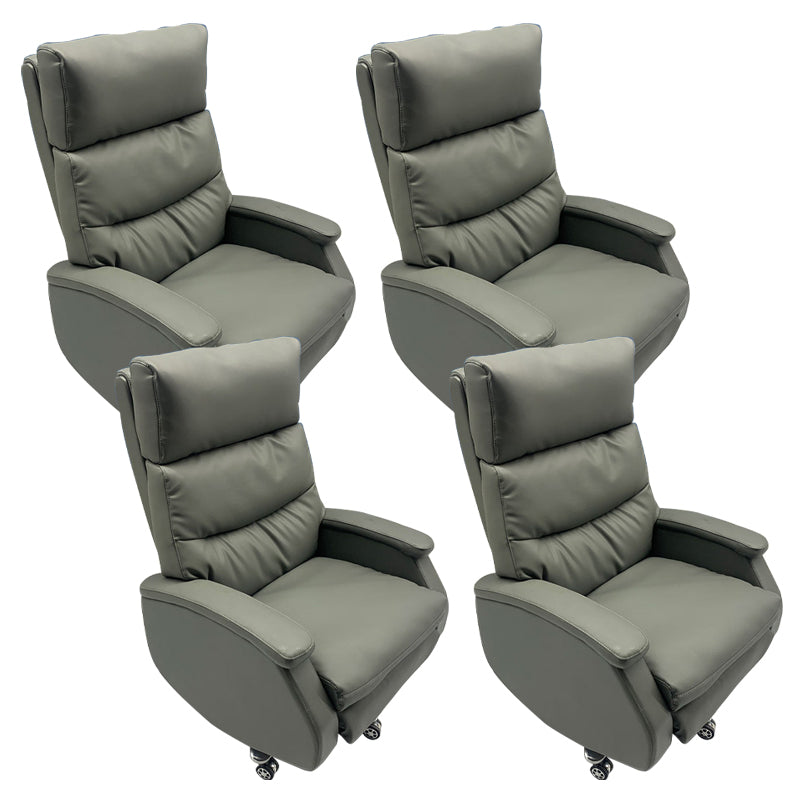 Chaise de bureau moderne chaise d'ordinateur en cuir chaise haute avec roues