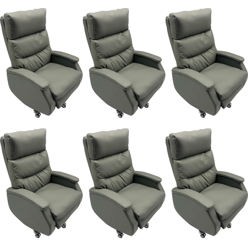 Chaise de bureau moderne chaise d'ordinateur en cuir chaise haute avec roues