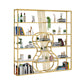 Glam Open Bookcase Bookshelf Shelves Included Bookcase with Rectangular Shelves 10.6" Wide