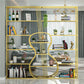 Glam Open Bookcase Bookshelf Shelves Included Bookcase with Rectangular Shelves 10.6" Wide