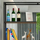 Glam Open Bookcase Bookshelf Shelves Included Bookcase with Rectangular Shelves 10.6" Wide