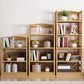 Modern Solid Wood Bookshelf Open Shelf Standard Bookshelf 62.2" H X 11" W
