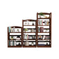 Modern Solid Wood Bookshelf Open Shelf Standard Bookshelf 62.2" H X 11" W