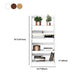 Modern Solid Wood Bookshelf Open Shelf Standard Bookshelf 62.2" H X 11" W