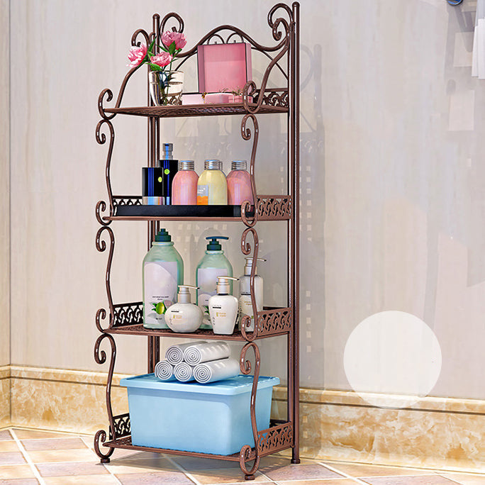 Contemporary Metal Book Shelf Folding Open Back Bookshelf Shelves Included Clearhalo 'Bookcases' 'furn' 'furn_bookcases' 'Furniture' 'Office Furniture' 6020277