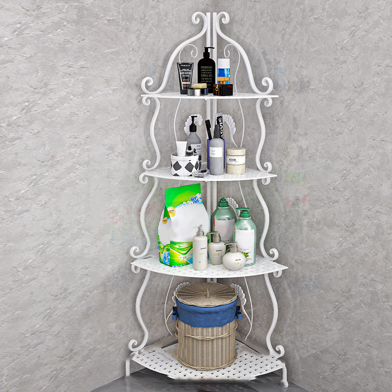 Contemporary Metal Book Shelf Folding Open Back Bookshelf Shelves Included 11.8"L x 11.8"W x 44.5"H White Clearhalo 'Bookcases' 'furn' 'furn_bookcases' 'Furniture' 'Office Furniture' 6020279