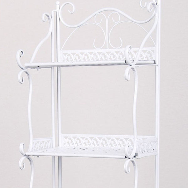 Contemporary Metal Book Shelf Folding Open Back Bookshelf Shelves Included Clearhalo 'Bookcases' 'furn' 'furn_bookcases' 'Furniture' 'Office Furniture' 6020280