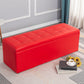 15.7" W Cushioned Bench Upholstered Mid-Century Modern Bench Red Clearhalo 'Benches' 'Chairs & Seating' 'furn' 'furn_benches' 'Furniture' 'Living Room Furniture' 6020374