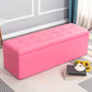 15.7" W Cushioned Bench Upholstered Mid-Century Modern Bench Pink Clearhalo 'Benches' 'Chairs & Seating' 'furn' 'furn_benches' 'Furniture' 'Living Room Furniture' 6020381