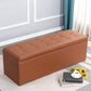 15.7" W Cushioned Bench Upholstered Mid-Century Modern Bench Brown Clearhalo 'Benches' 'Chairs & Seating' 'furn' 'furn_benches' 'Furniture' 'Living Room Furniture' 6020385