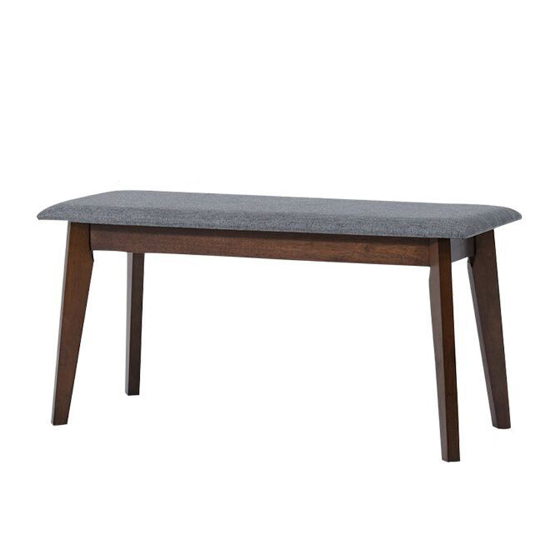 Contemporary Seating Bench Solid Wood Bench with Squared Legs 38.2"L x 14.9"W x 19.1"H Walnut Clearhalo 'Benches' 'Chairs & Seating' 'furn' 'furn_benches' 'Furniture' 'Living Room Furniture' 6020413