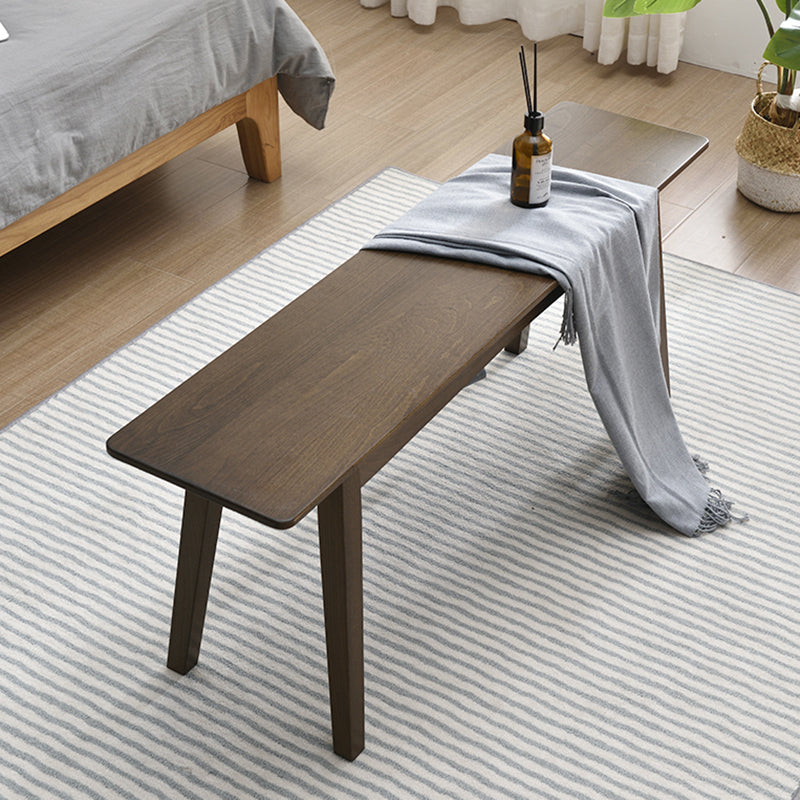 Contemporary Seating Bench Solid Wood Bench with Squared Legs Clearhalo 'Benches' 'Chairs & Seating' 'furn' 'furn_benches' 'Furniture' 'Living Room Furniture' 6020415