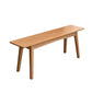 Contemporary Seating Bench Solid Wood Bench with Squared Legs 47.1"L x 11"W x 17.6"H Natural Clearhalo 'Benches' 'Chairs & Seating' 'furn' 'furn_benches' 'Furniture' 'Living Room Furniture' 6020421