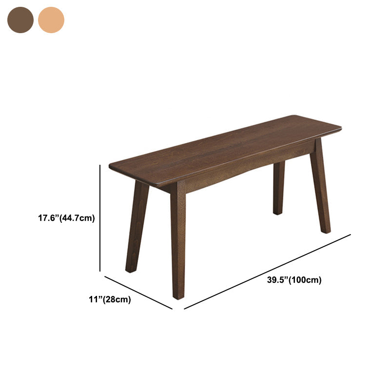 Contemporary Seating Bench Solid Wood Bench with Squared Legs Clearhalo 'Benches' 'Chairs & Seating' 'furn' 'furn_benches' 'Furniture' 'Living Room Furniture' 6020428
