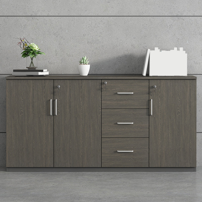 Archivos de estilo nórdico Archivo de madera sólida Llave de bloqueo Horizontal Archivo de archivos Oficina