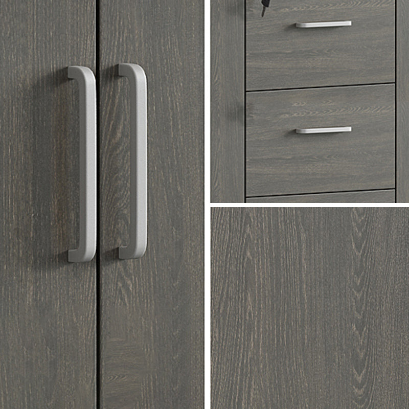 Archivos de estilo nórdico Archivo de madera sólida Llave de bloqueo Horizontal Archivo de archivos Oficina