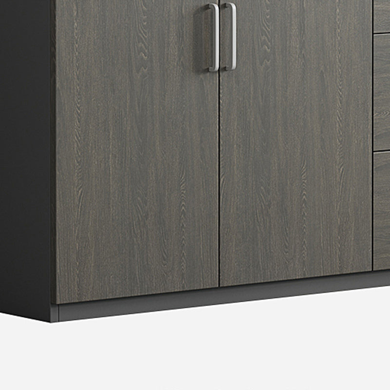 Archivos de estilo nórdico Archivo de madera sólida Llave de bloqueo Horizontal Archivo de archivos Oficina