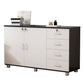 Nordic Style Cabinet Wood with Lock and Storage Lateral File Cabinet Clearhalo 'Filing Cabinets' 'filling_cabinets' 'furn' 'furn_filling_cabinets' 'Furniture' 'Office Furniture' 6020486