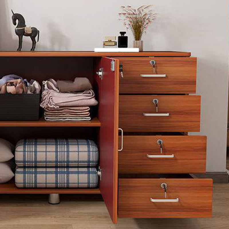 Nordic Style Cabinet Wood with Lock and Storage Lateral File Cabinet Clearhalo 'Filing Cabinets' 'filling_cabinets' 'furn' 'furn_filling_cabinets' 'Furniture' 'Office Furniture' 6020489