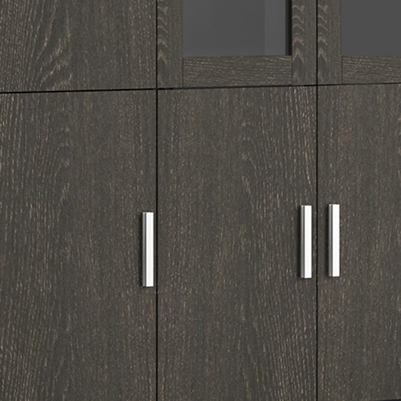 Archivos industriales de la oficina de archivos verticales de marco de madera sólida