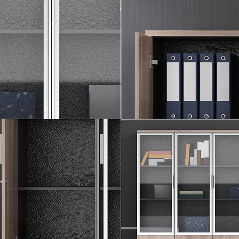 Gabinetti di file contemporanei Gabinet verticale in legno massiccio con ufficio chiave di blocco