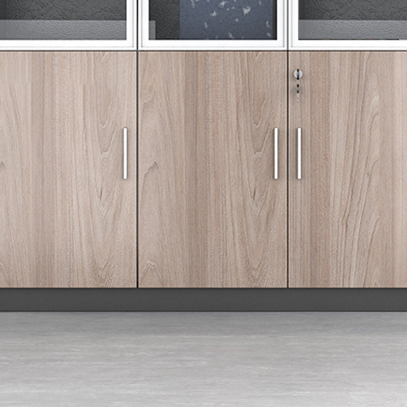 Gabinetti di file contemporanei Gabinet verticale in legno massiccio con ufficio chiave di blocco