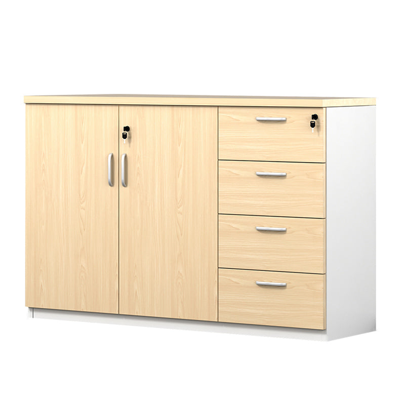 Modern Wood Cabinet Locking Drawers and Storage Lateral File Cabinet Wood 4 2 Clearhalo 'Filing Cabinets' 'filling_cabinets' 'furn' 'furn_filling_cabinets' 'Furniture' 'Office Furniture' 6020752