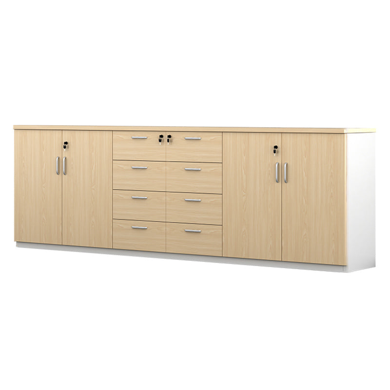 Modern Wood Cabinet Locking Drawers and Storage Lateral File Cabinet Wood 8 4 Clearhalo 'Filing Cabinets' 'filling_cabinets' 'furn' 'furn_filling_cabinets' 'Furniture' 'Office Furniture' 6020761