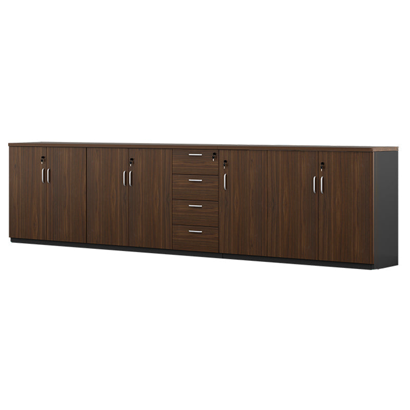 Modern Wood Cabinet Locking Drawers and Storage Lateral File Cabinet Walnut 4 7 Clearhalo 'Filing Cabinets' 'filling_cabinets' 'furn' 'furn_filling_cabinets' 'Furniture' 'Office Furniture' 6020774