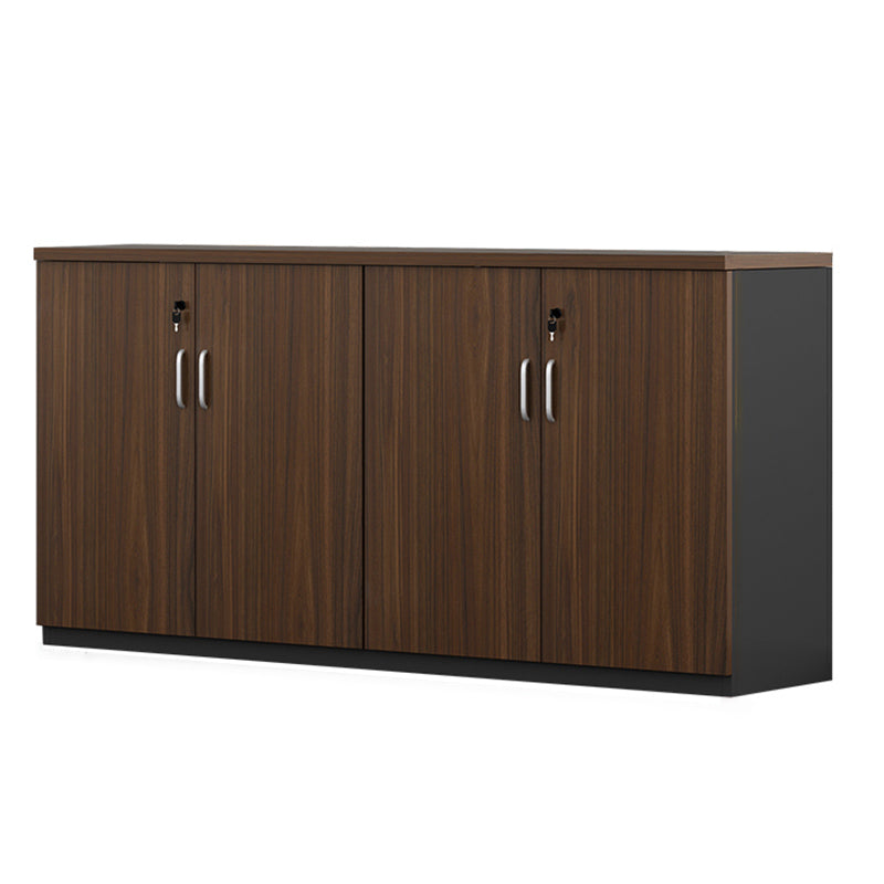 Modern Wood Cabinet Locking Drawers and Storage Lateral File Cabinet Walnut Drawer Not Included 4 Clearhalo 'Filing Cabinets' 'filling_cabinets' 'furn' 'furn_filling_cabinets' 'Furniture' 'Office Furniture' 6020782