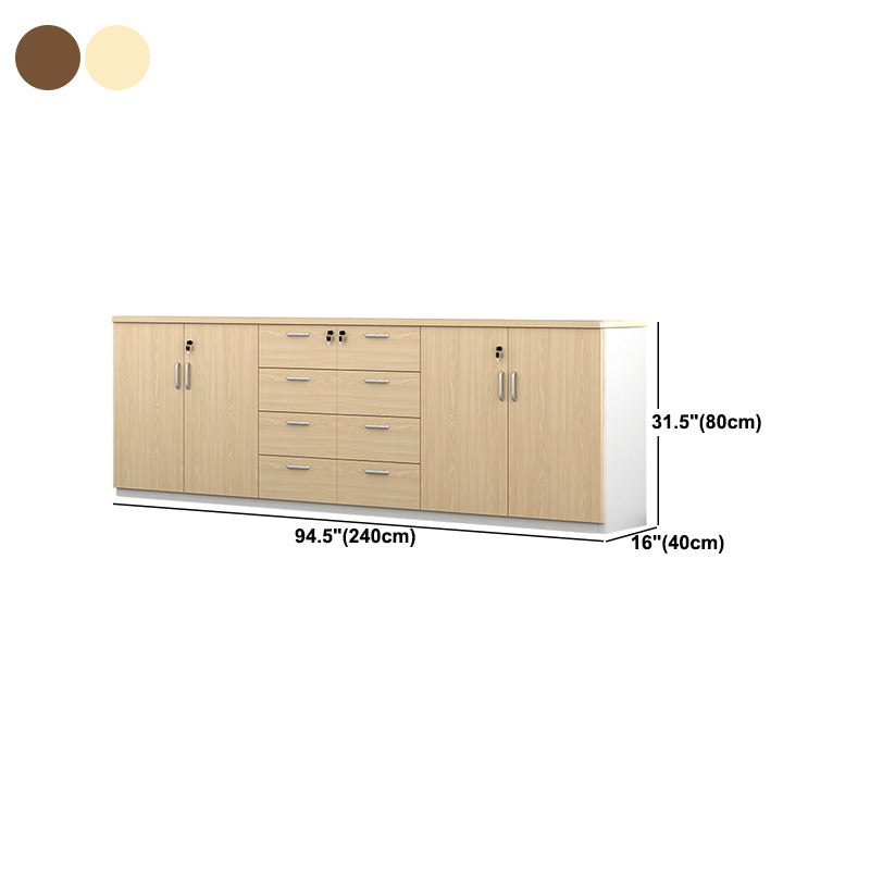 Modern Wood Cabinet Locking Drawers and Storage Lateral File Cabinet Clearhalo 'Filing Cabinets' 'filling_cabinets' 'furn' 'furn_filling_cabinets' 'Furniture' 'Office Furniture' 6020791