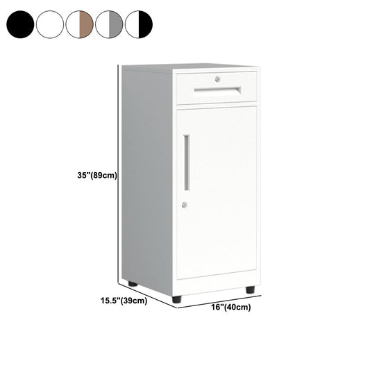 Gabinete tradicional cajones de bloqueo de metal y castores verticales de archivos verticales