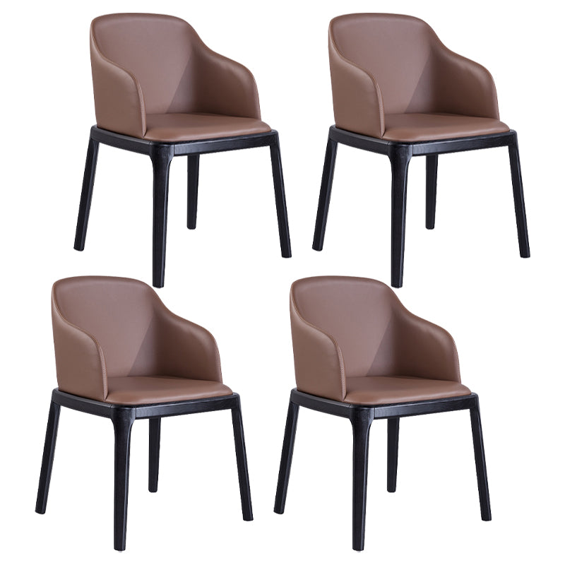 Silla de espalda sólida de madera de la madera de la madera de la sala de cocina del brazo del brazo