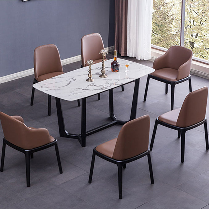 Silla de espalda sólida de madera de la madera de la madera de la sala de cocina del brazo del brazo