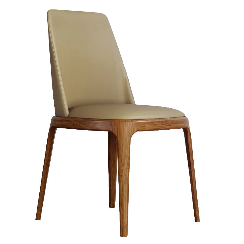 Silla de espalda sólida de madera de la madera de la madera de la sala de cocina del brazo del brazo