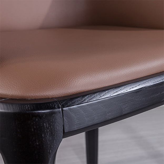 Silla de espalda sólida de madera de la madera de la madera de la sala de cocina del brazo del brazo