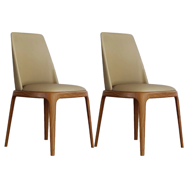 Silla de espalda sólida de madera de la madera de la madera de la sala de cocina del brazo del brazo