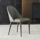 Contemporary Style Dining Chairs Armless Dining Chairs with Metal Legs for Kitchen