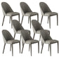 Contemporary Style Dining Chairs Armless Dining Chairs with Metal Legs for Kitchen