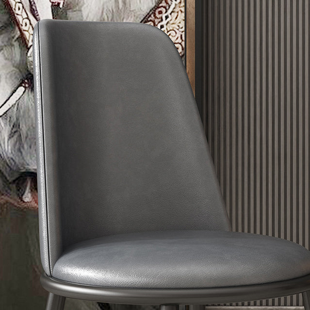 Nordic Dining Chair Armless Dining Chair with Metal Legs for Home Clearhalo 'Dining Chairs' 'Dining Tables & Seating' 'dining_chair' 'furn' 'furn_dining_chair' 'Furniture' 'Kitchen & Dining Furniture' 6021084