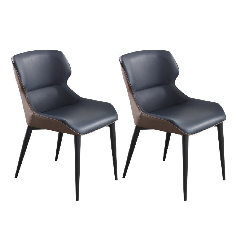 Contemporary Style Dining Chairs Arm Dining Chairs with Metal Legs for Kitchen